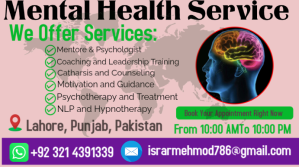 Pink Mental Health, Psychotherapy Psychiatrist Counseling NLP Hypnosis Healing and Guidance Motivatio (1) Digitalt display Template