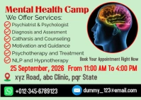 Mental Health, Psychotherapy Psychiatrist Counseling NLP Hypnosis Healing and Guidance Motivation Postal template