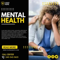 Mental Health ads Instagram Post template