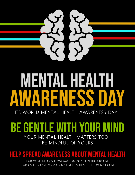 mental health awareness Template PosterMyWall