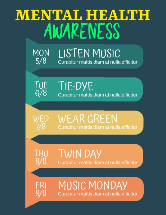Mental Health Awareness Flyer Template | PosterMyWall