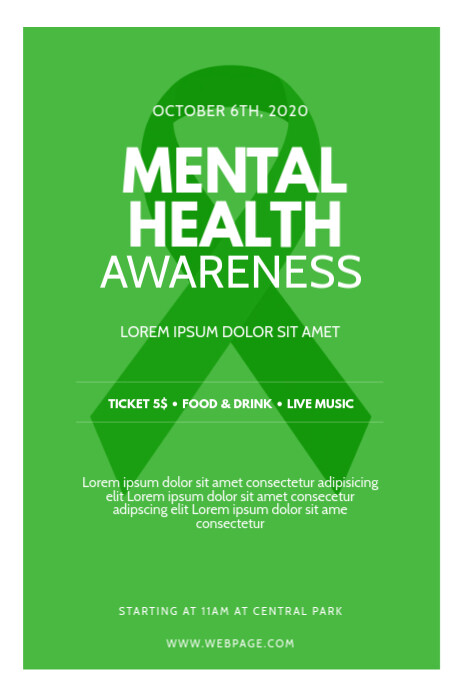Mental Health Awareness Flyer Template Postermywall