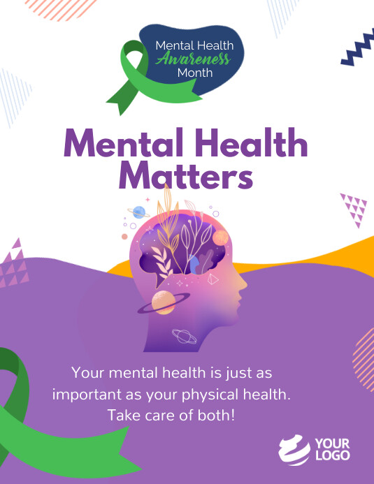 Poster Awareness Mental Health Awareness Month Poster May Mental Health Awareness Month