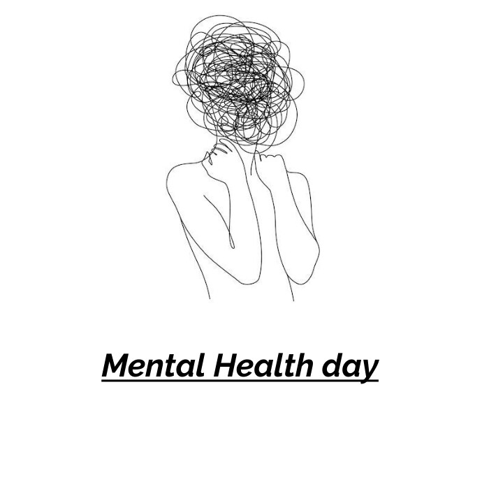 Mental Health Awareness Month Flyer, Mental H Logo template