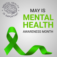 Mental health awareness month. Instagram-Beitrag template