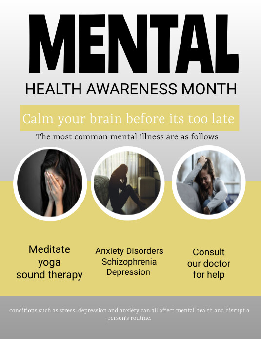 Poster Awareness Awareness Flyer Templates Palliative Care Awareness Day Flyer Template