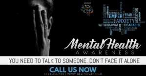 Mental Health Awareness Template Facebook Shared Image