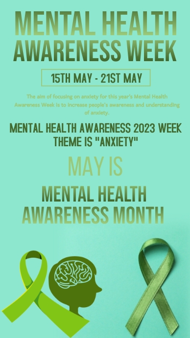 Awareness Week Overview Mental health awareness week. Template | PosterMyWall