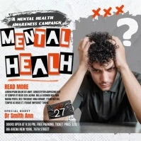 Mental Health Consultation Poster template