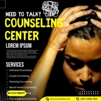 Mental Health Counseling Instagram Post template