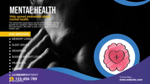 Mental Health counseling Digital Display (16:9) template