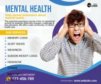 Mental Health counseling Large Rectangle template