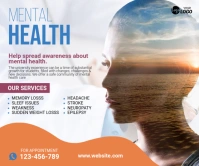 Mental Health counseling Large Rectangle template