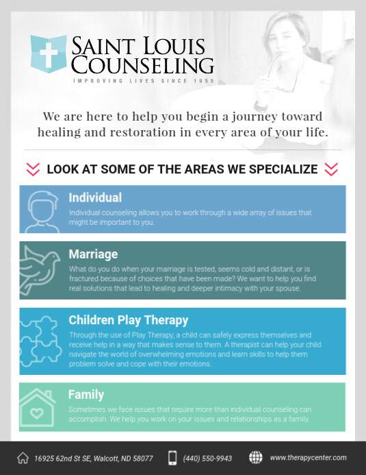 Mental Health Counseling Flyer Template Postermywall