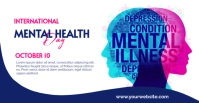 Mental Health Day Banner Facebook-Veranstaltungscover template