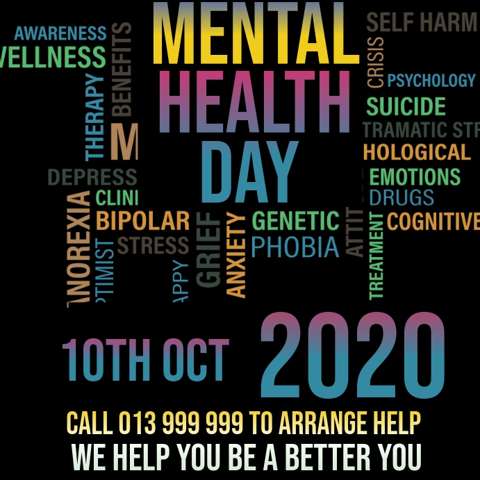 MENTAL HEALTH DAY Template | PosterMyWall