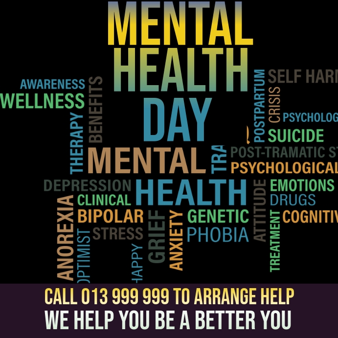 MENTAL HEALTH DAY Template | PosterMyWall