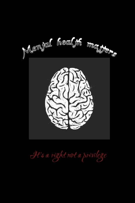 Mental health 海报 template