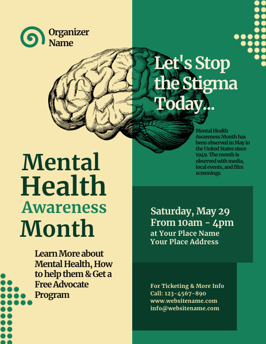 Mental Health Flyer Template PosterMyWall