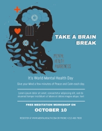 mental health flyer template