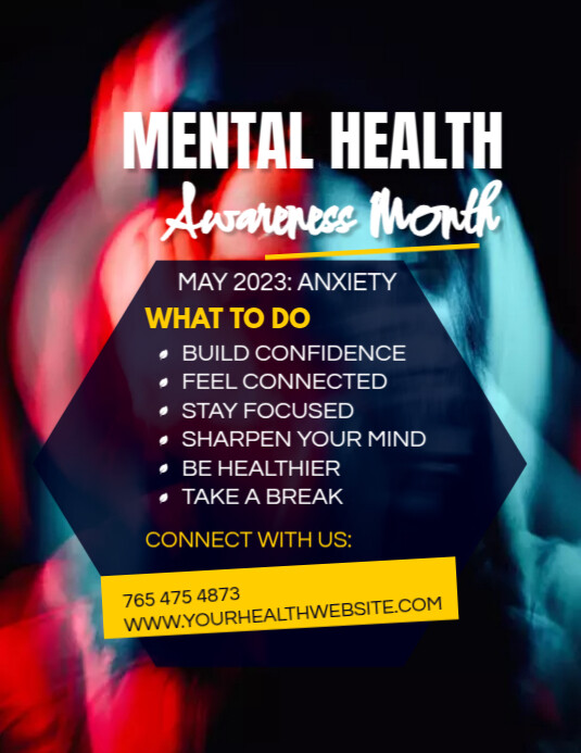 Mental Health Flyer Template PosterMyWall Mental Health Flyer Template PosterMyWall
