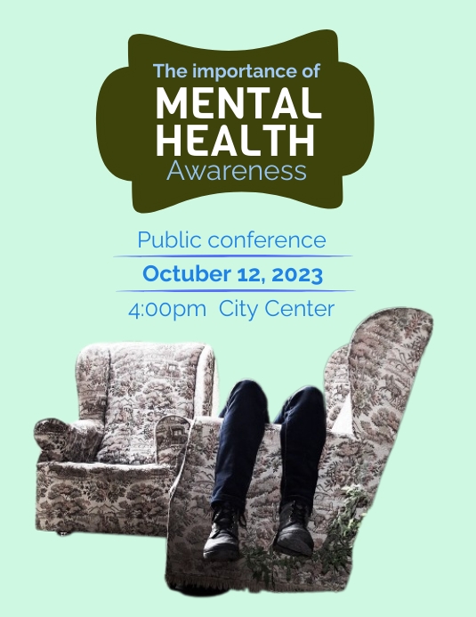 Mental health flyer Template PosterMyWall Mental health flyer Template PosterMyWall