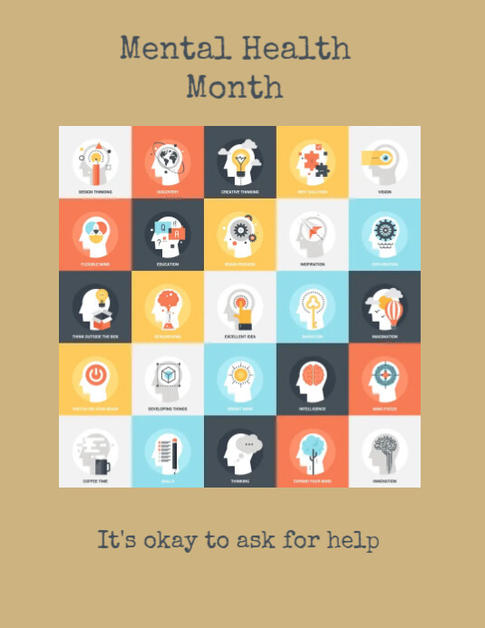 Mental Health Flyer Template PosterMyWall Mental Health Flyer Template PosterMyWall