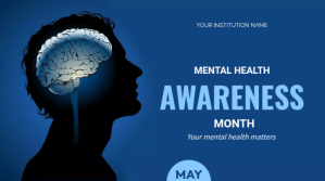 mental health flyer Presentation (16:9) template