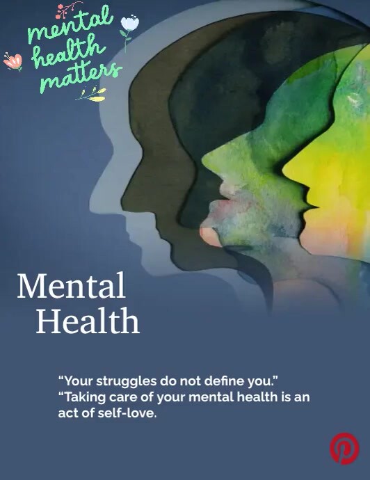 Mental Health Flyer Template Volantino (US Letter)