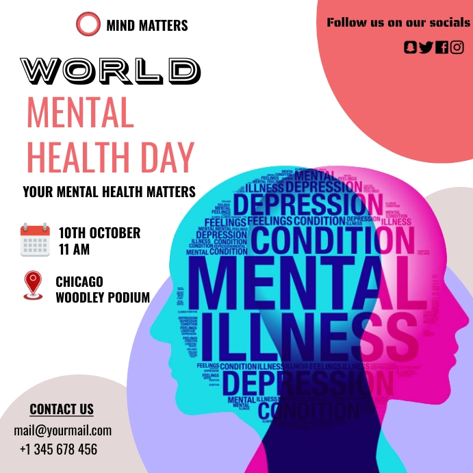 MENTAL HEALTH FLYER TEMPLATE PosterMyWall MENTAL HEALTH FLYER TEMPLATE PosterMyWall