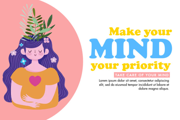 Plantilla de MENTAL HEALTH POSTER.KC | PosterMyWall