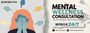 Mental Wellness Consultation Facebook-coverfoto template