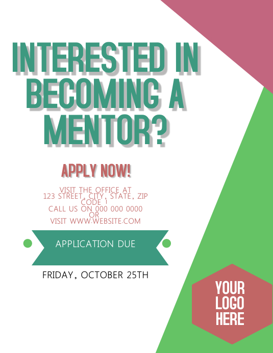 Mentor Application Template PosterMyWall