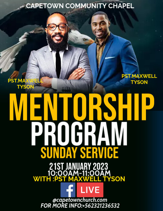 mentorship program service flyer template (1) Volantino (US Letter)