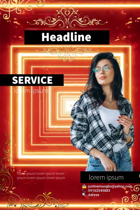 mentorship service Poster template