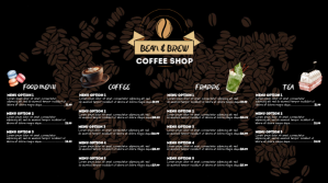 Menu | Digital Display  | COFFEE SHOP template