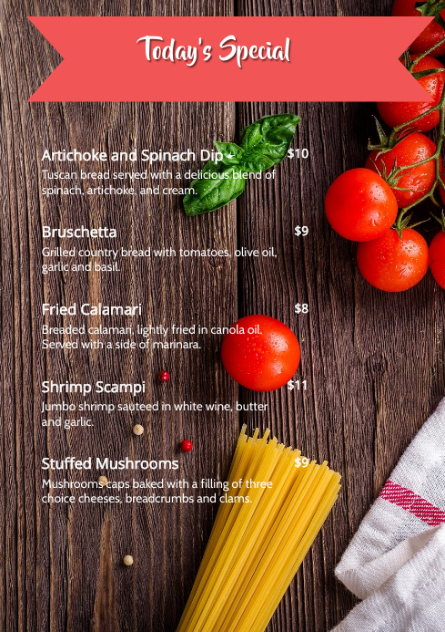 Menu 19 Copy of Menu 19 | PosterMyWall