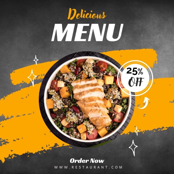 Menu Ad Template | PosterMyWall