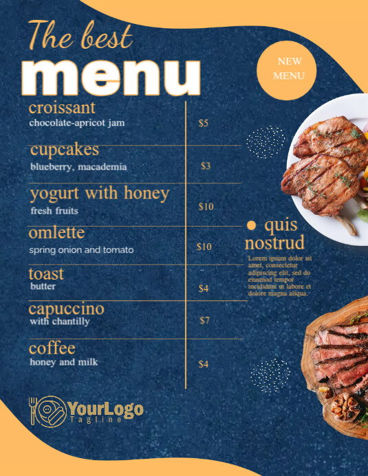 Copy of Menu Ads | PosterMyWall