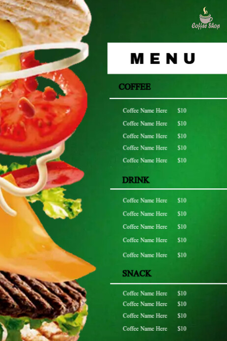 Menu Ads Template | PosterMyWall