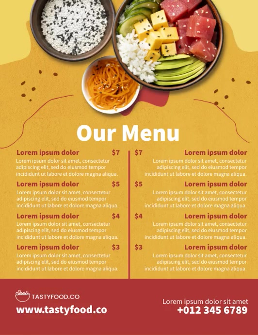 Menu Ads Template | PosterMyWall