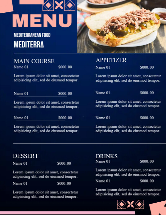 Adverture Menu Copy of Menu Ads | PosterMyWall