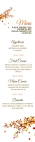 Menu Banner 2 x 8 template
