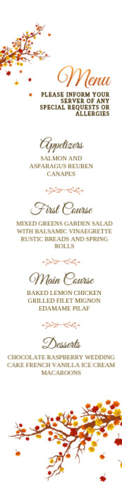 Menu Banner 2 x 8 Template | PosterMyWall
