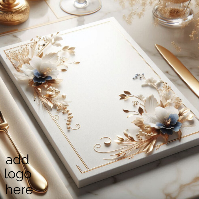 Menu card Instagram Post template