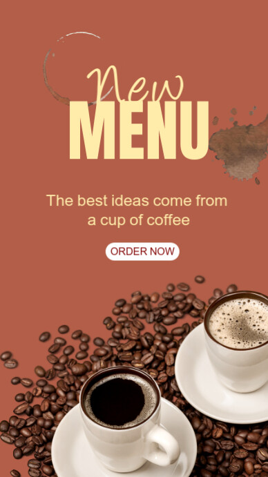 Menu Coffee Promo Instagram Story template