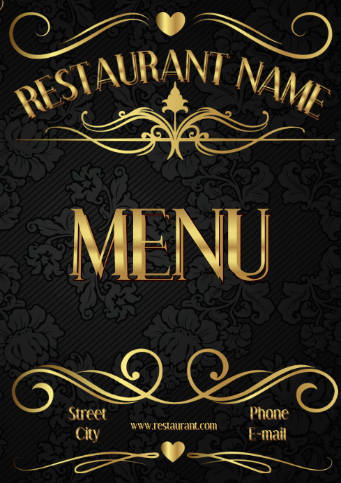 MENU COVER DESIGN 4 Template | PosterMyWall