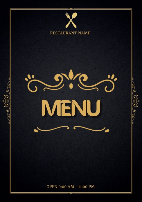 Menu Design Template | PosterMyWall