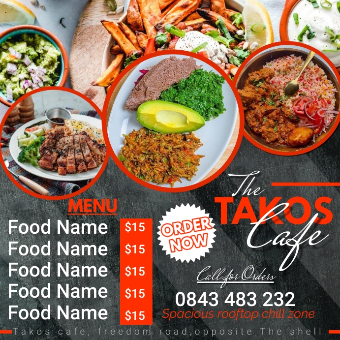 MENU Instagram Post template