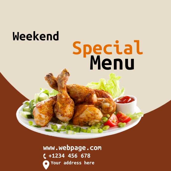 Menu Instagram Post template